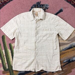 LINEN BLEND BUTTON UP SHIRT